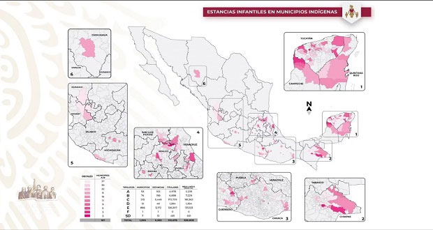 En Puebla, 502 estancias infantiles sólo atienden al 36% de los municipios
