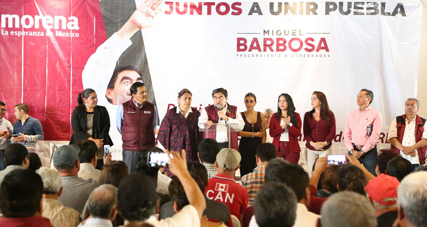 Barbosa asegura que “nunca se ha ido” y sigue luchando por Puebla