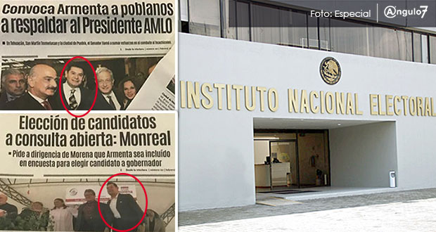 Morena denuncia en INE promoción por destape de Armenta y se deslinda