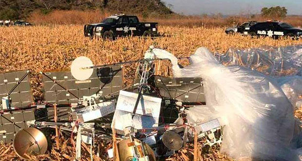 Satélite de Google cae en parcela de Jonacatepec, Morelos