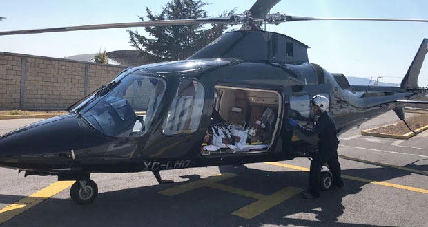 Aeronaves de gobierno estatal atienden emergencias en 2 municipios