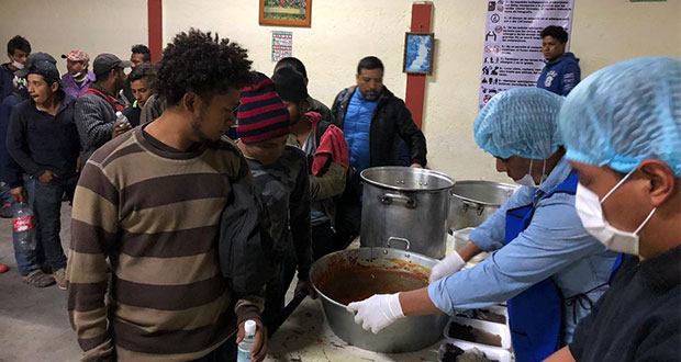 En Puebla, albergue atiende a 160 migrantes centroamericanos: SGG