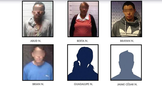Detienen a seis por robo a negocio en San Andrés y Puebla capital
