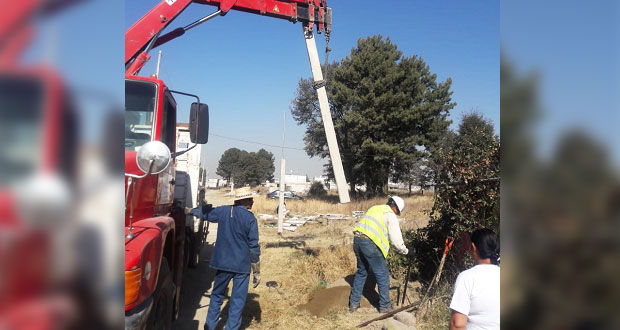 Avanza electrificación de calles en colonia Ampliación 2 de Marzo