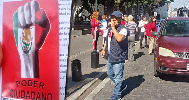 Sin éxito, marcha contra gobierno de Claudia Rivera