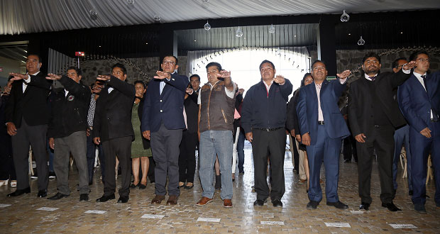 Toman protesta presidentes auxiliares en San Andrés Cholula