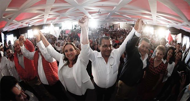 Acompañado de Marín, Jiménez pide piso parejo en elección por gubernatura