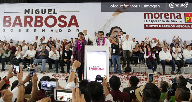 Barbosa arranca campaña: promete paridad en gabinete y Secretaría de Género