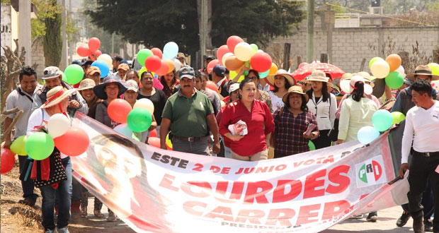 Candidata antorchista inicia campaña por alcaldía de Cañada Morelos