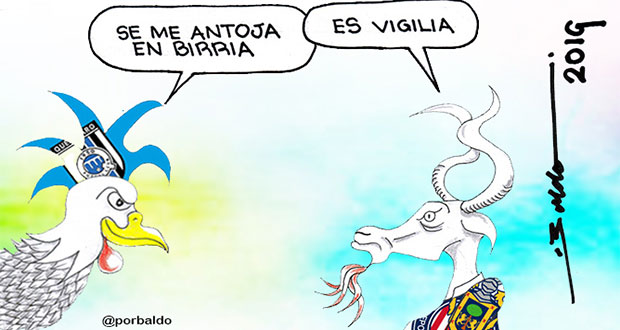 Caricatura: Gallos quieren birria de Chivas