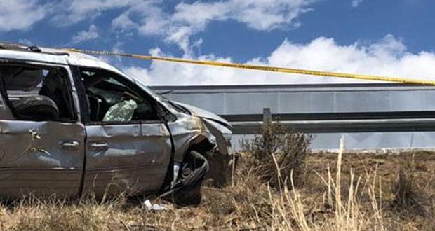 Fallece presidente auxiliar de Zacatán por volcadura de auto en Apizaco