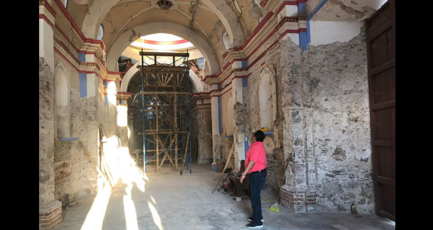 Inician reconstrucción del templo de San Pedro Yeloixtlahuaca