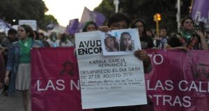 Marcha por el Día Internacional de la Mujer en Puebla