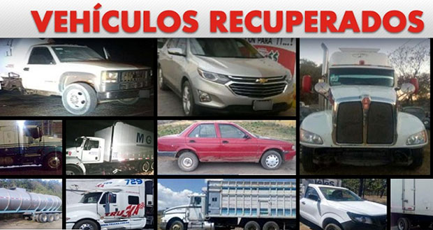 En 11 municipios, SSP recupera 18 vehículos con reporte de robo