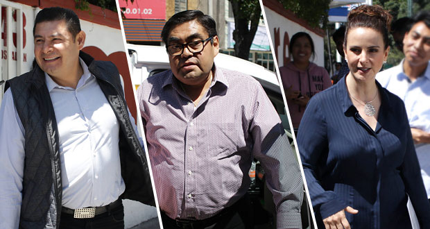 Armenta, Barbosa y de la Sierra acuerdan respetar encuesta