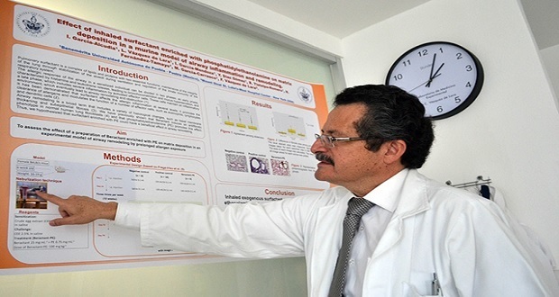 Investigadores de la BUAP desarrollan reductor de fibrosis pulmonar