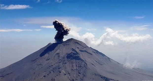 Explosión en Popo, asociada a destrucción del domo 82: PC estatal