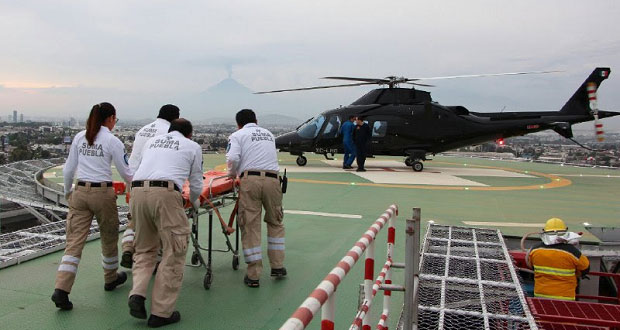 En un mes, helicóptero Agusta realiza 32 traslados de emergencia