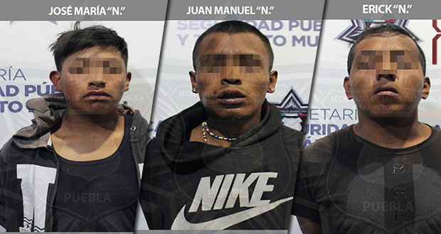 Ssptm detiene a 3 por robo a transporte público y uno por violación
