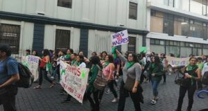 Marcha por el Día Internacional de la Mujer en Puebla