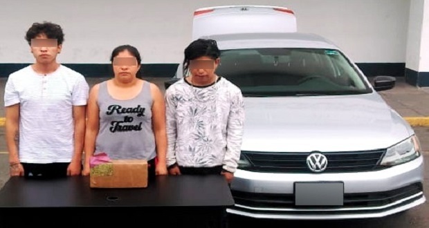 SSP detiene a 3 sujetos en San Aparicio con 4 kilos de droga