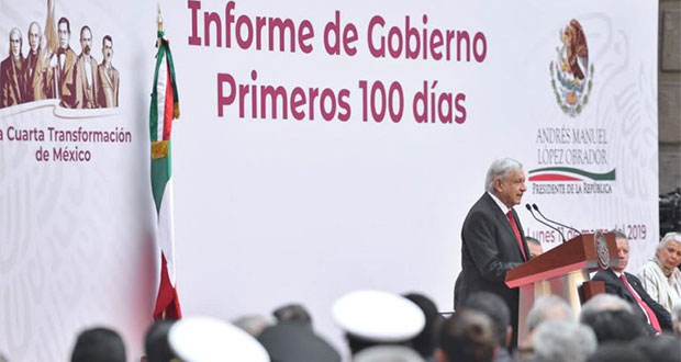 A 100 días de su gobierno, AMLO afirma cumplir 62 de 100 compromisos