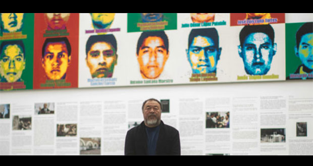 Ai Weiwei, artista chino dedica mural a los 43 de Ayotzinapa