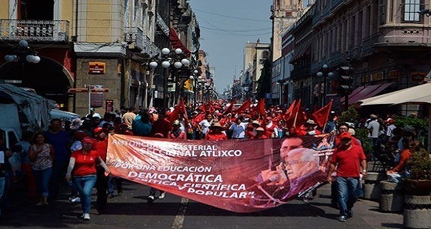 En marcha de 1 de Mayo, maestros de Antorcha exigirán horas y plazas