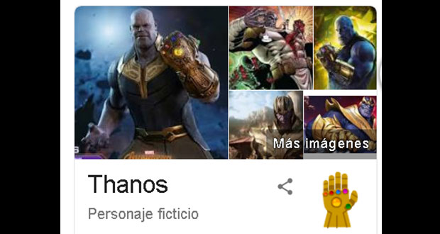 ¿Ya viste lo que pasa cuando buscas a "Thanos" en Google?
