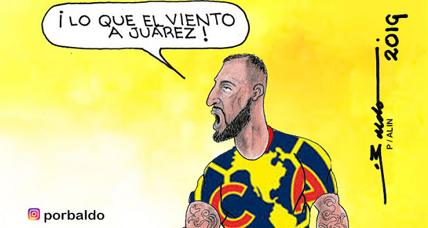 Caricatura: Lo que el viento a Juárez