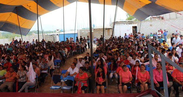 Celebran quinto aniversario de colonia Unión Antorchista en Tehuacán