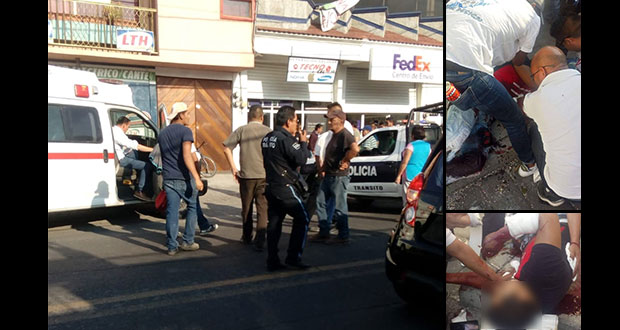Hieren a mujer y matan a hombre en balacera en centro de Huejotzingo