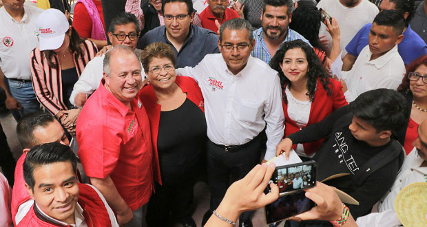 En Atlixco, Movimiento Antorchista respalda a Jiménez Merino