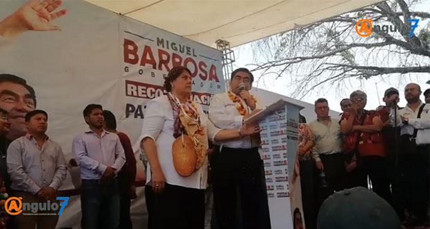 Regresaré a juntas auxiliares autonomía que les quitó RMV, promete Barbosa