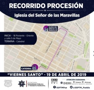 Habrá operativo de seguridad en Puebla capital por Semana Santa