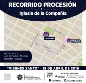 Habrá operativo de seguridad en Puebla capital por Semana Santa