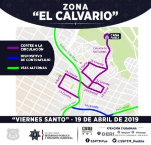 Habrá operativo de seguridad en Puebla capital por Semana Santa