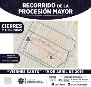 Habrá operativo de seguridad en Puebla capital por Semana Santa