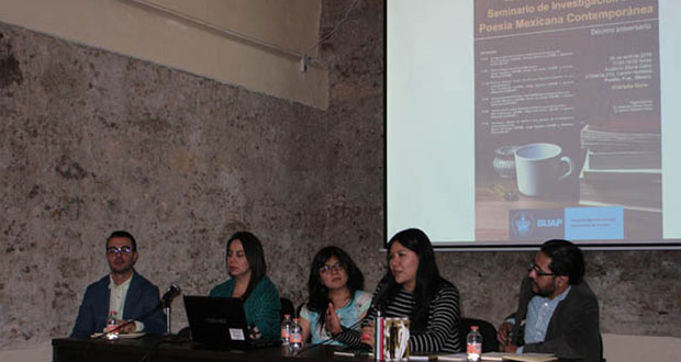 Realizan jornada de seminario sobre poesía mexicana en la BUAP