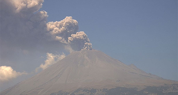 Reportan baja en actividad del Popocatépetl con 16 exhalaciones