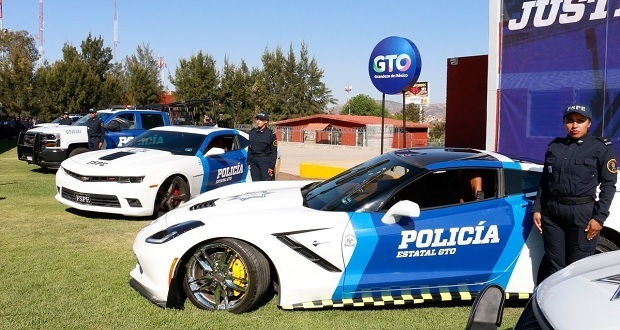 Con Camaros, Corvette y Mustang, Guanajuato refuerza policía