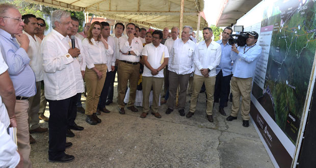 Serán socios de Tren Transístmico dueños de tierras donde pase: AMLO