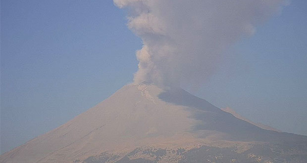 Popocatépetl registra desgasificación y sólo 11 exhalaciones: PC