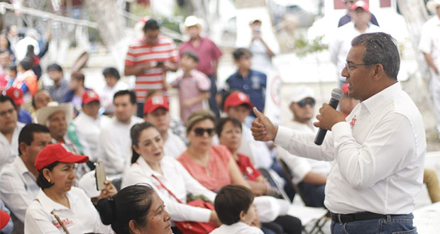 Mejoraré seguridad para fortalecer comercio en Tecamachalco: Jiménez