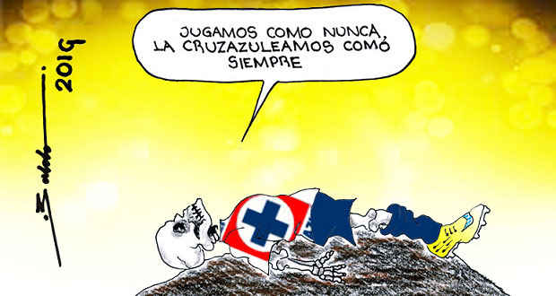 Caricatura: Costumbre o tradición, lo de Cruz Azul