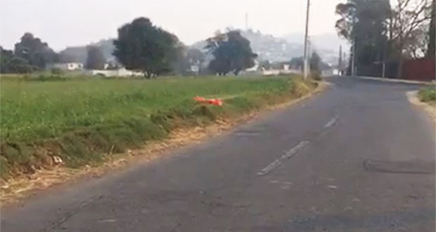 Hallan cadáver de hombre embolsado cerca de Cbtis en Atlixco