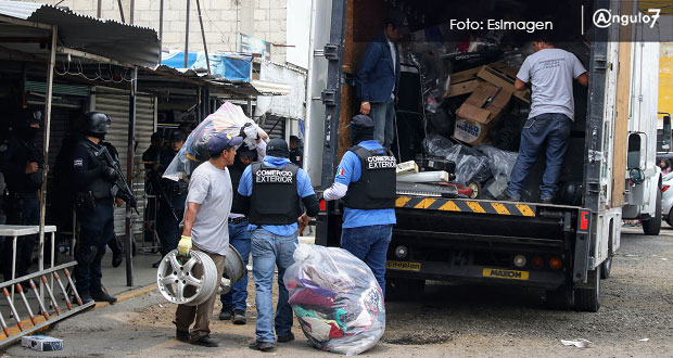 Implementan operativo contra mercancía ilícita en mercado Independencia