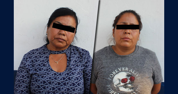 Detienen en la ciudad de Puebla a dos mujeres por robo en camión