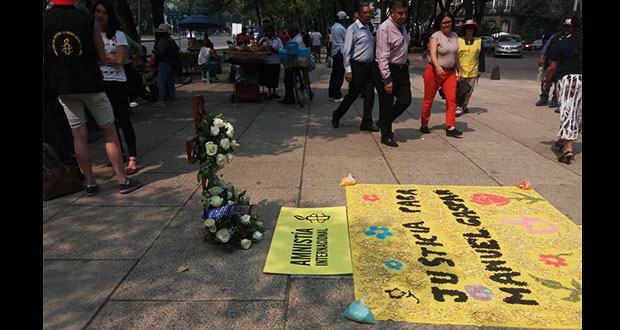 Recuerdan en FGE y CDMX a activista de Cuetzalan asesinado