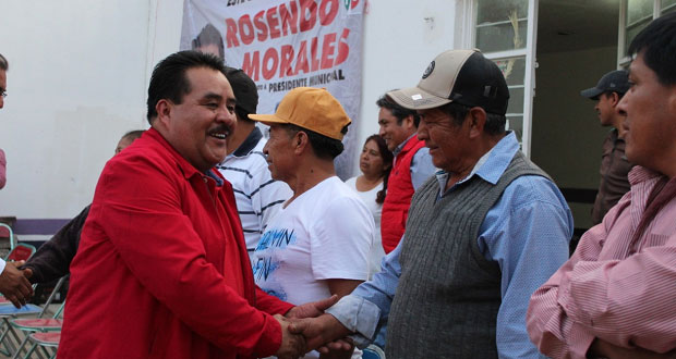 En Ocoyucan, Rosendo Morales ofrece mejorar servicios de salud